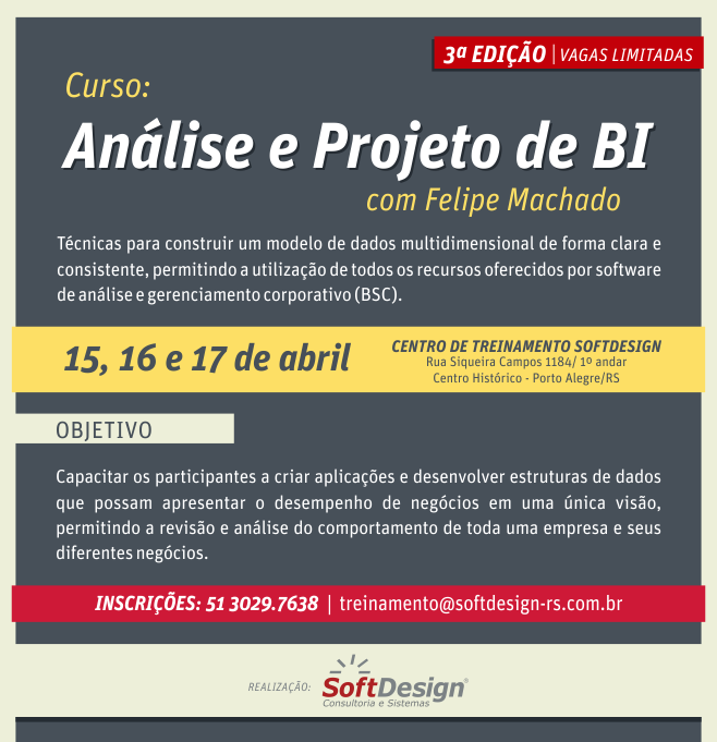 Curso Análise e Projeto de BI – Terceira Edição