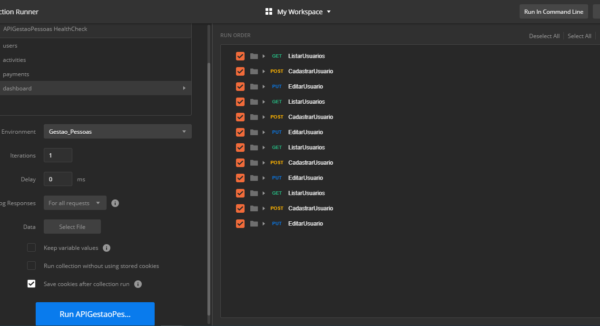 Health Check com Postman